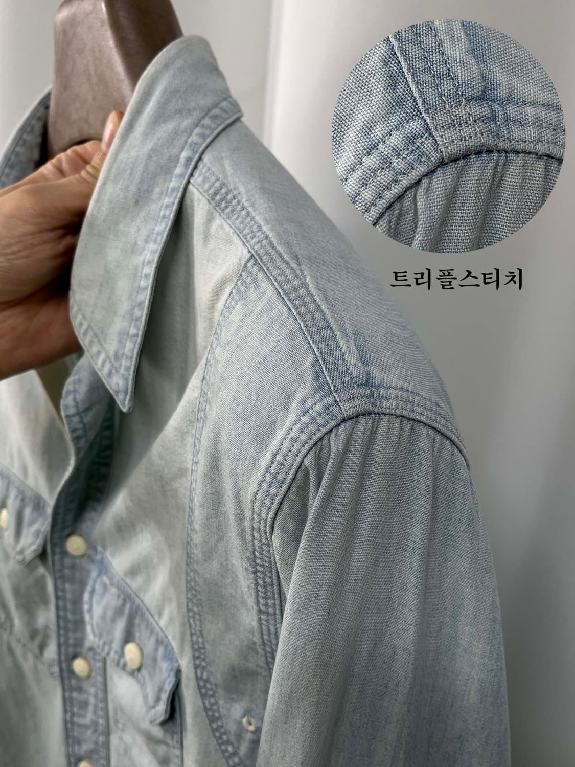 폴로 랄프로렌 Naval 미해군 샴브레이 워크셔츠 상품이미지6