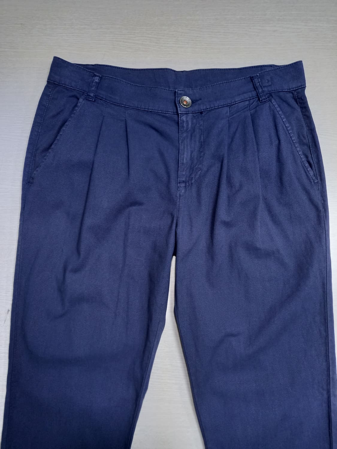 32 BENETTON 투턱 스판 슬림일자 치노 네이비 32-410 상품이미지3