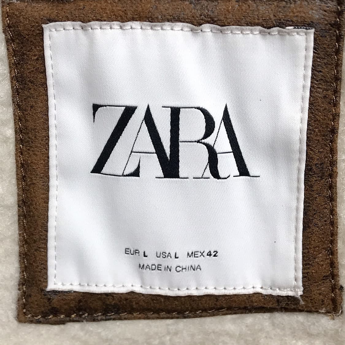 자라 ZARA 무스탕 점퍼 남성L 상품이미지7