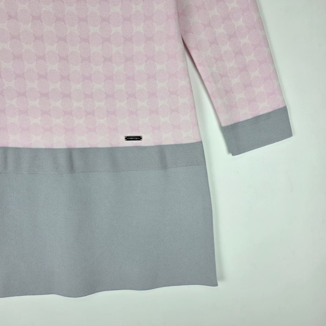 courreges 핑크 패턴 니트 미니원피스 상품이미지4