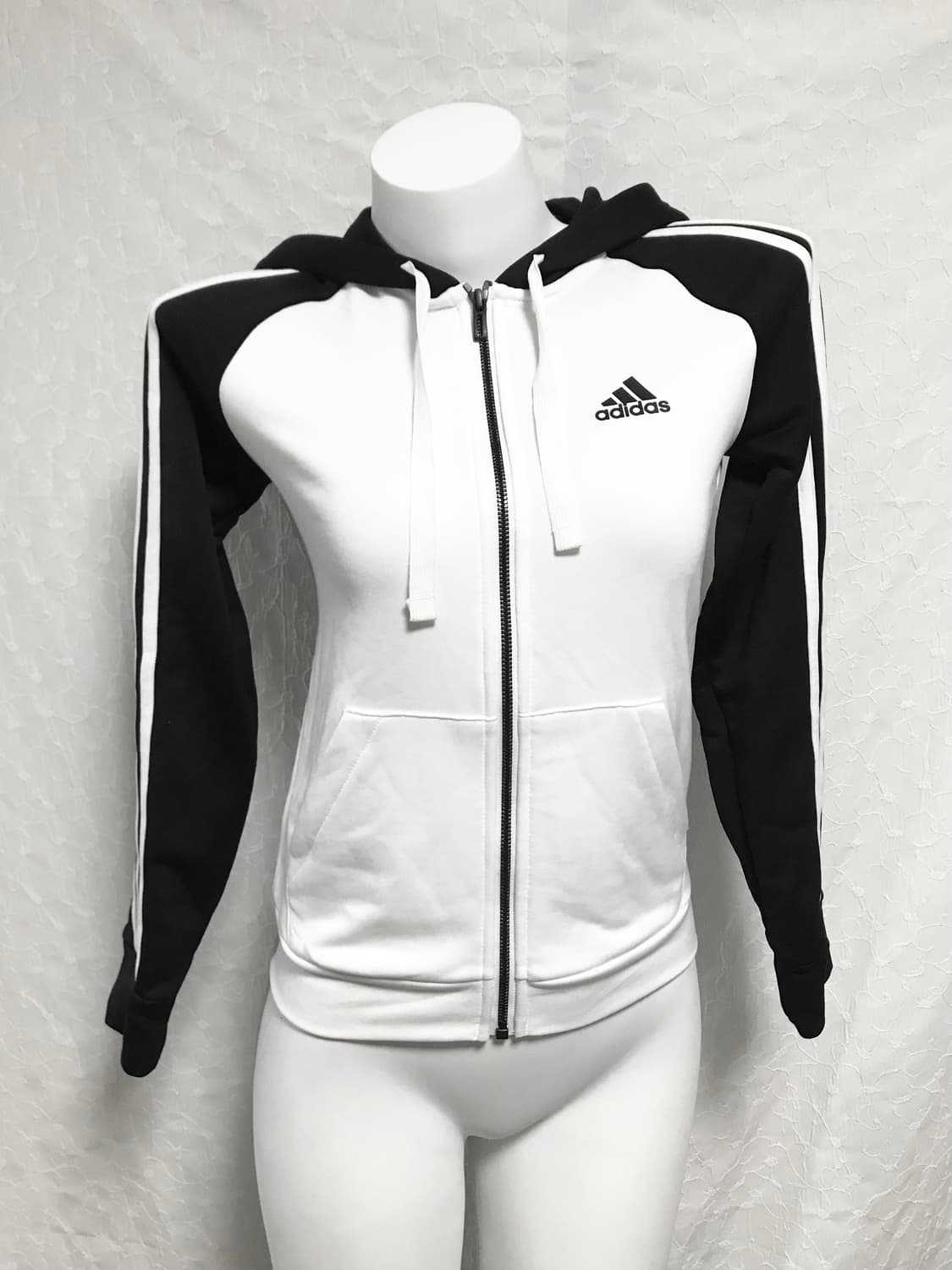 빈티지 아디다스 슬림핏 트랙 후드 집업 탑 상품이미지1