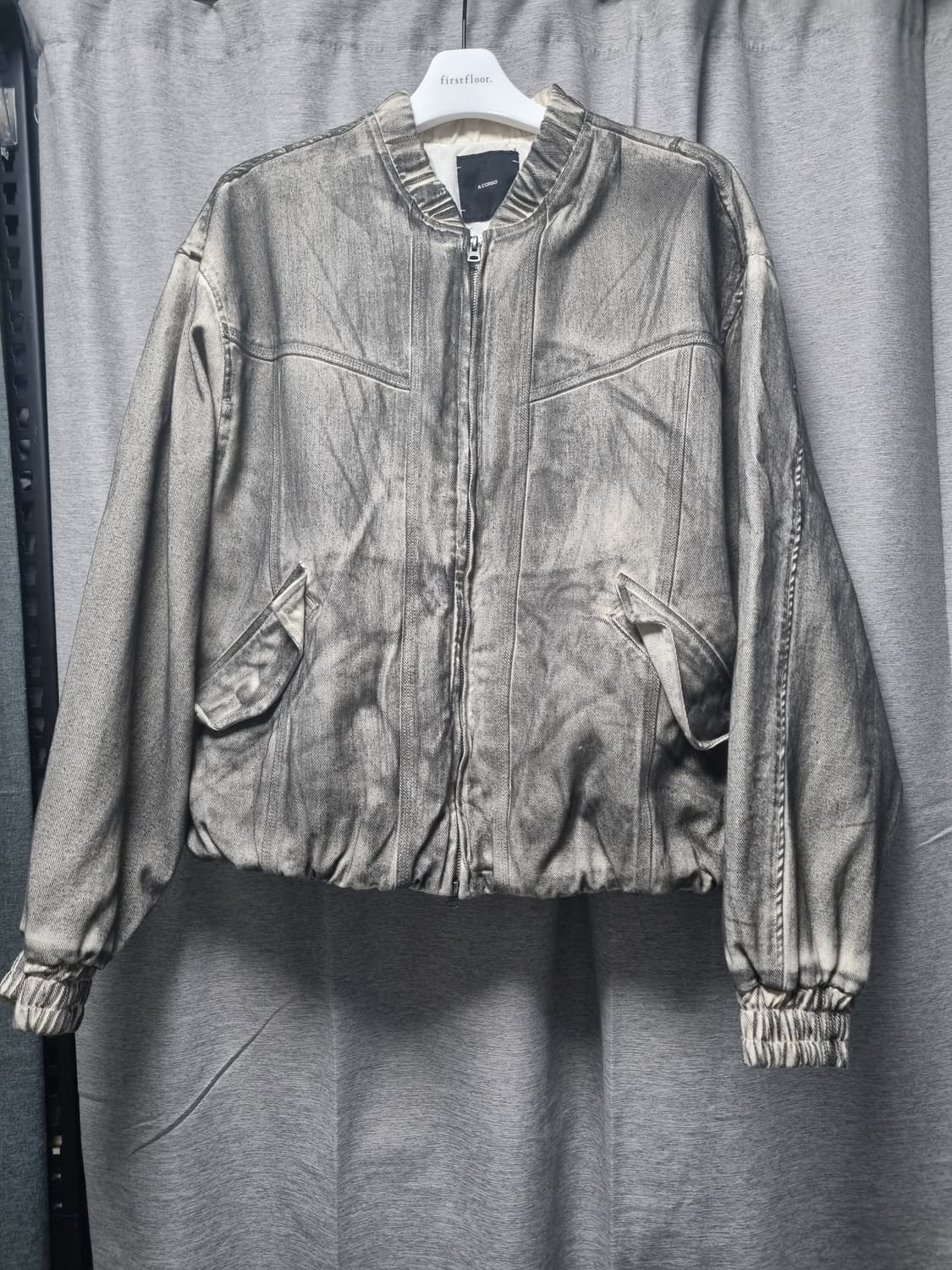 일꼬르소 더티워싱 MA-1 크림 XL 상품이미지3