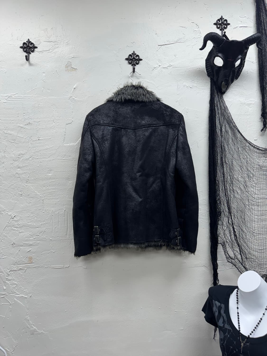 Unknown 00s vkei trimming fur jacket 상품이미지6