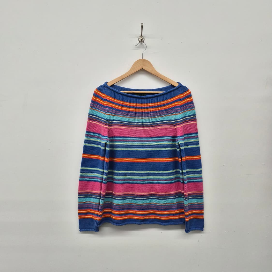 랄프 랄프로렌 스트라이프 니트 긴팔 티셔츠 남성 M 상품이미지1