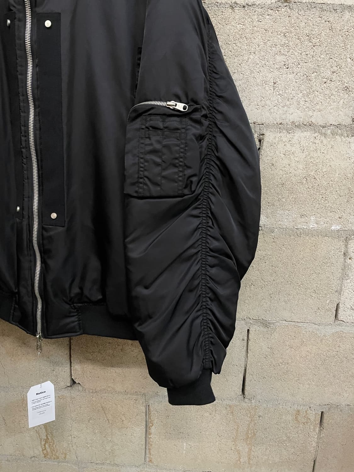 언더마이카 멀티 스냅 오버사이즈 봄버 자켓 상품이미지3