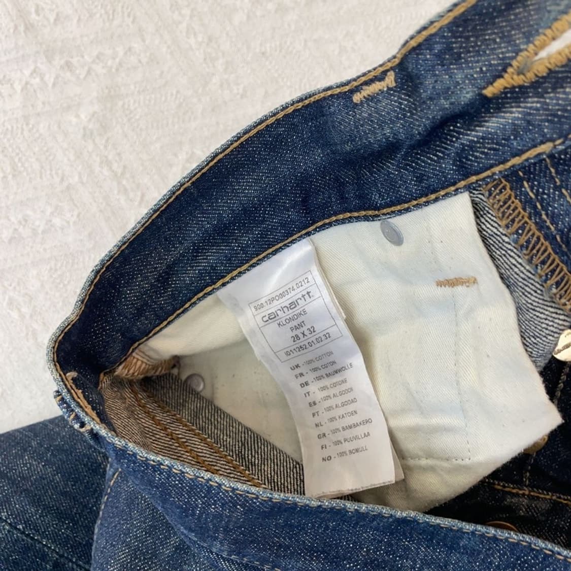 [28 X 32] 칼하트KLONDIKE 워싱 데님팬츠 상품이미지5