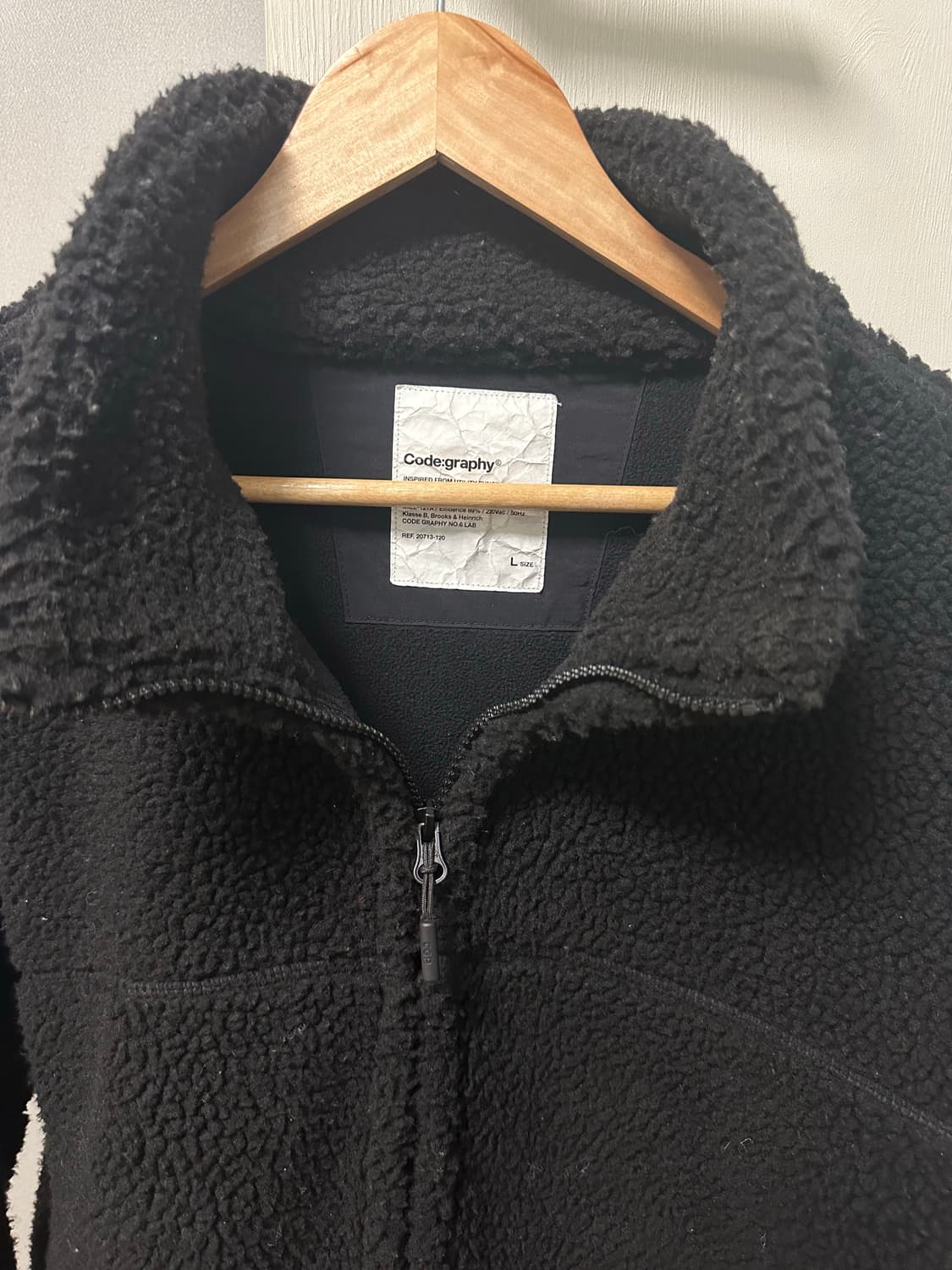 코드그라피 헤비보아 플리스(블랙)[L] 상품이미지4