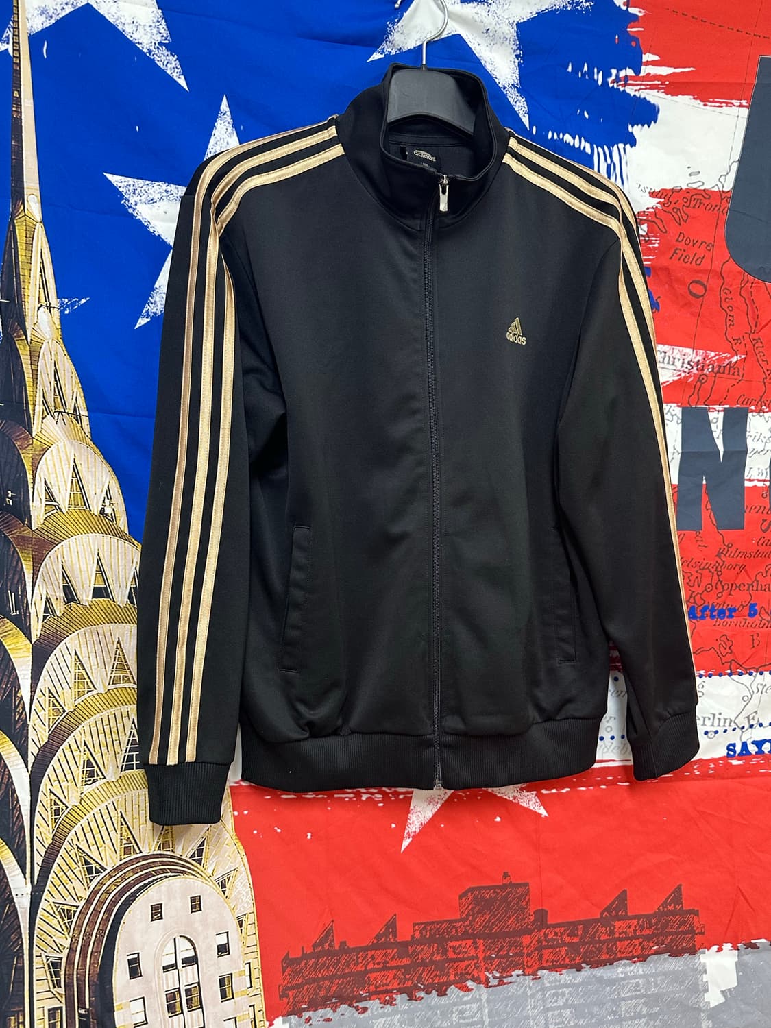 s급 아디다스 검골드 빈티지 져지트랙탑 L100 상품이미지3