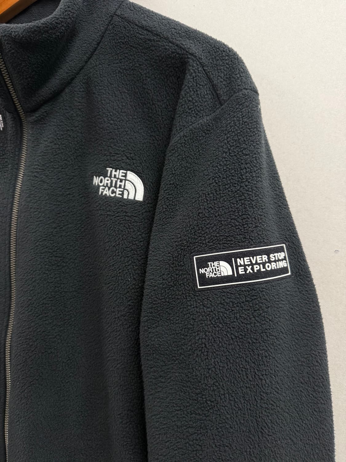 남성 100 L / 노스페이스 퍼지 플리스 후리스 집업 블랙 상품이미지3