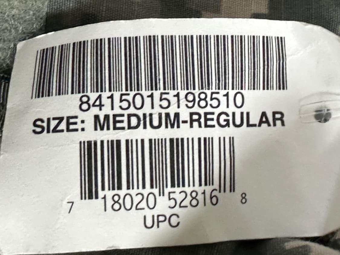 미군 구형 ACU 전투복 상의 (M/R) (L) 상품이미지5