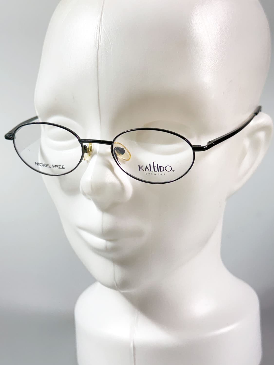 90s KALEIDO 블랙 슬림 오벌 프레임 빈티지 안경 상품이미지8