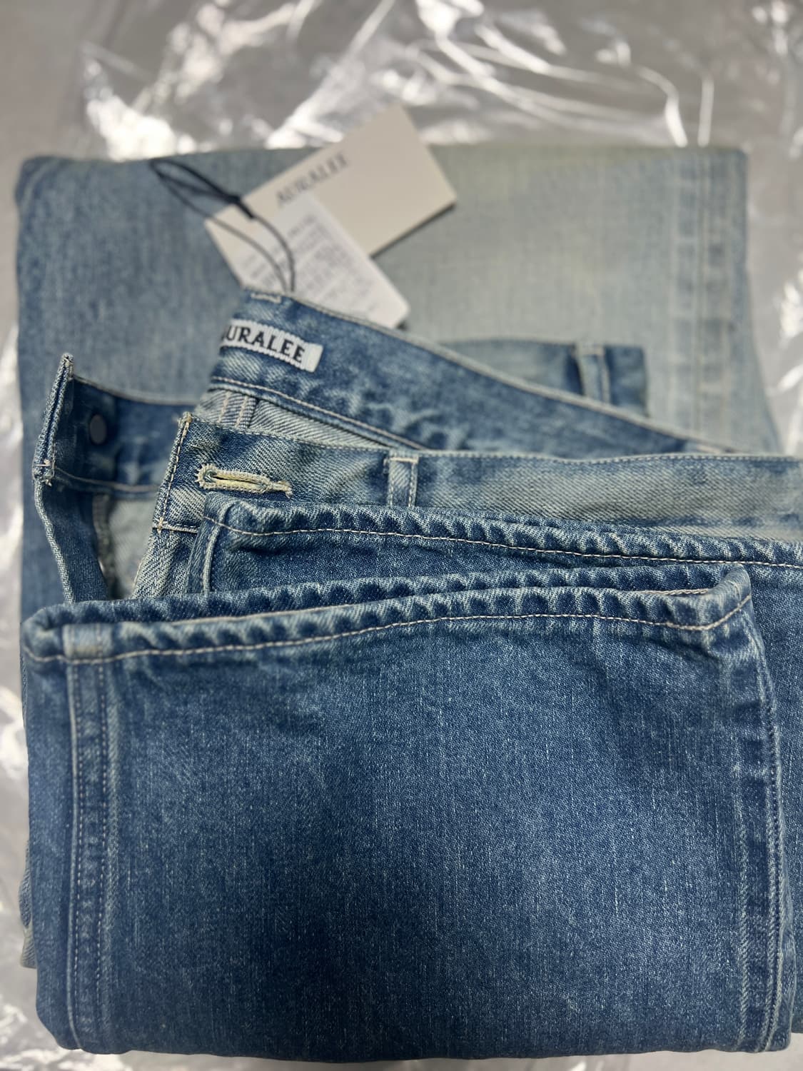 오라리 25AW 셀비지 헤비 와이드 데님 상품이미지5