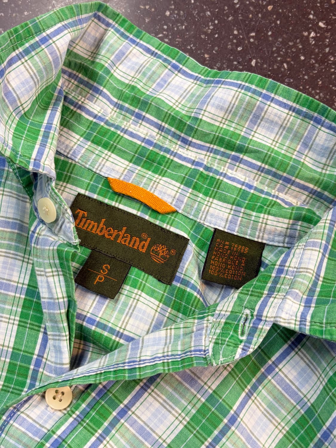 팀버랜드 체크 반팔 셔츠 오버핏 남방 상품이미지4