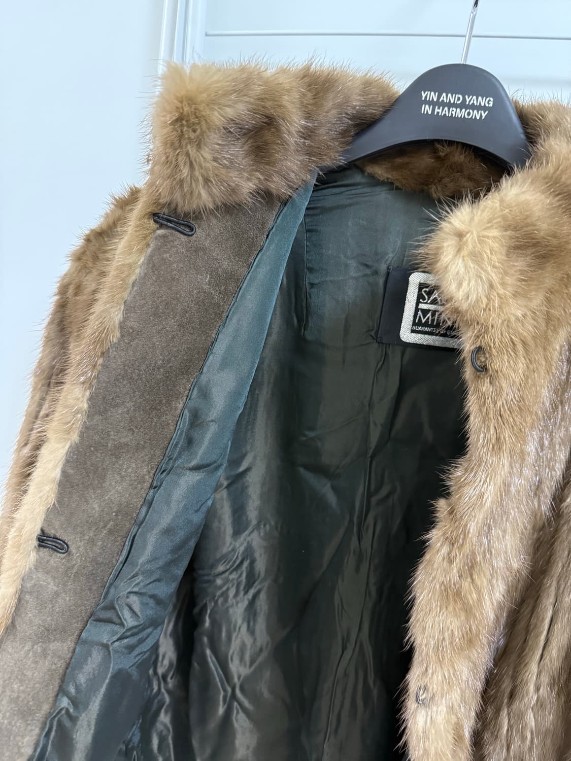 사가밍크 빈티지 코트 브라운 상품이미지8