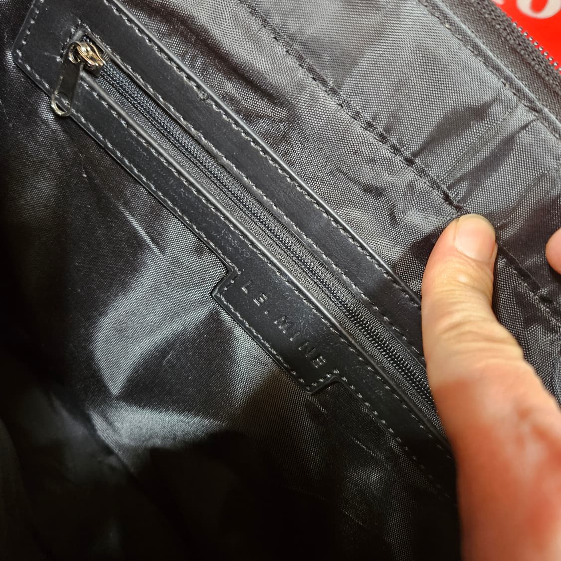 르마인(Lemine) 가죽 미니포켓 크로스백 상품이미지6