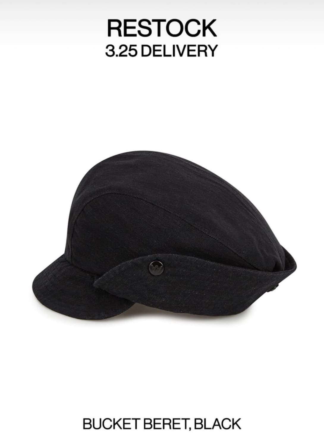 Openyy BUCKET BERET black 상품이미지1