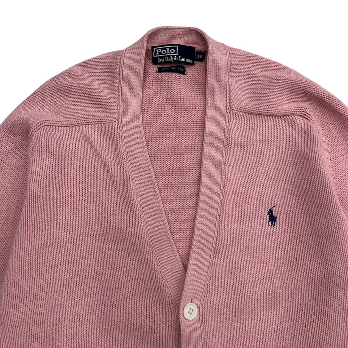 폴로 랄프로렌 네이비포니 딸기우유맛 니트 가디건 95 상품이미지4