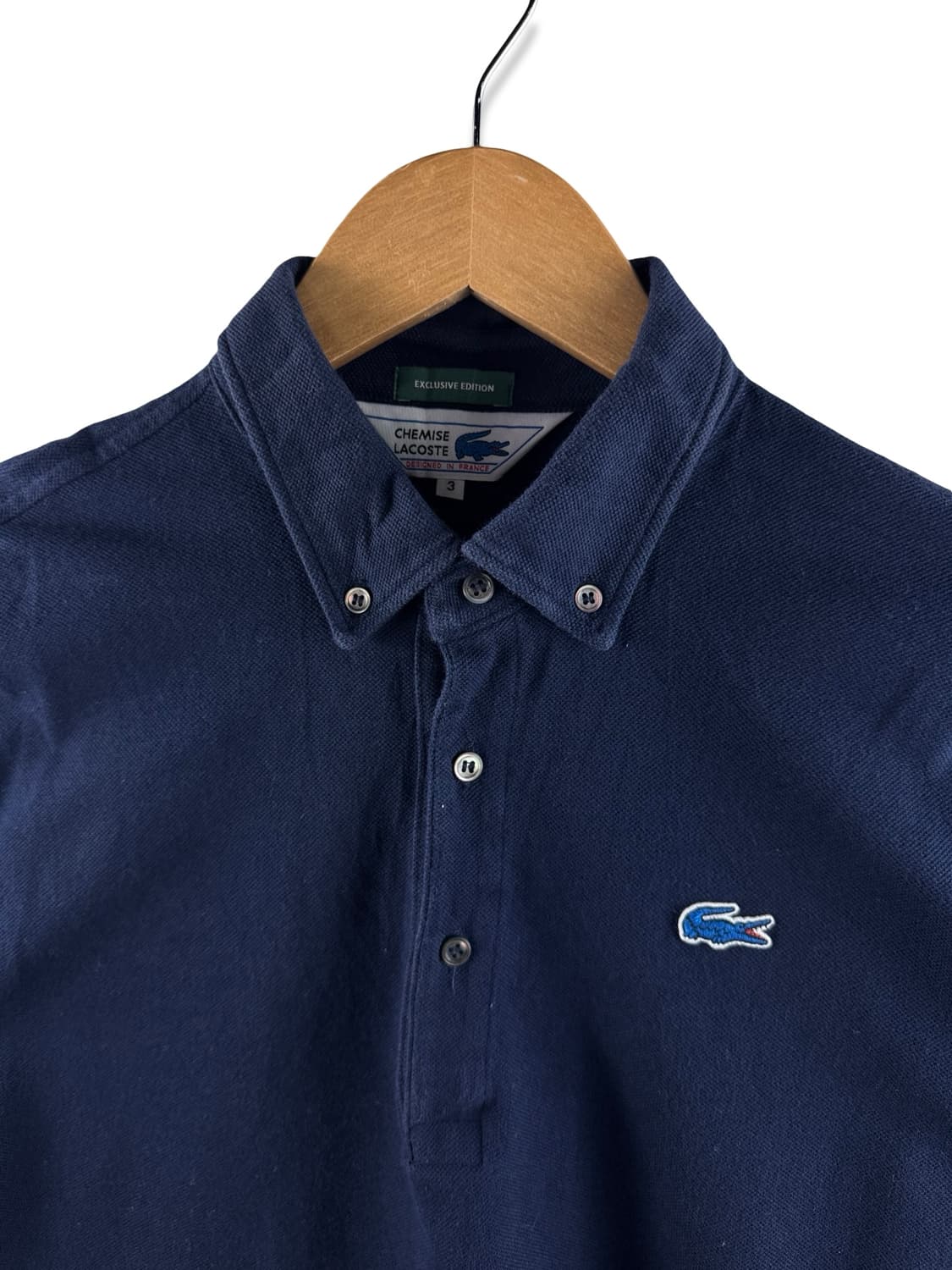 일본생산 라코스테 네이비 피케티셔츠2571 상품이미지3