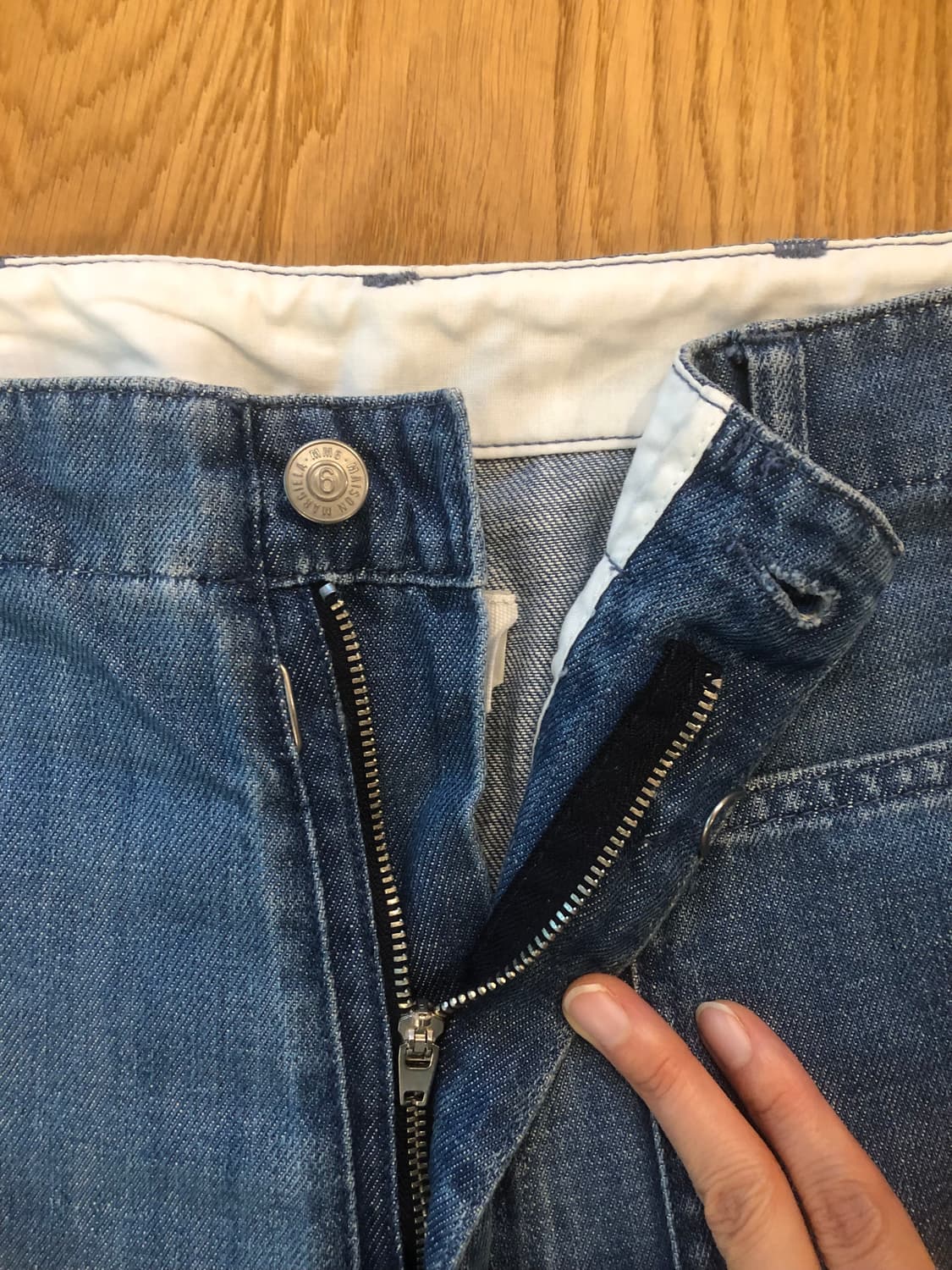 MM6 메종 마르지엘라 블루 워크웨어 데님 진 상품이미지2