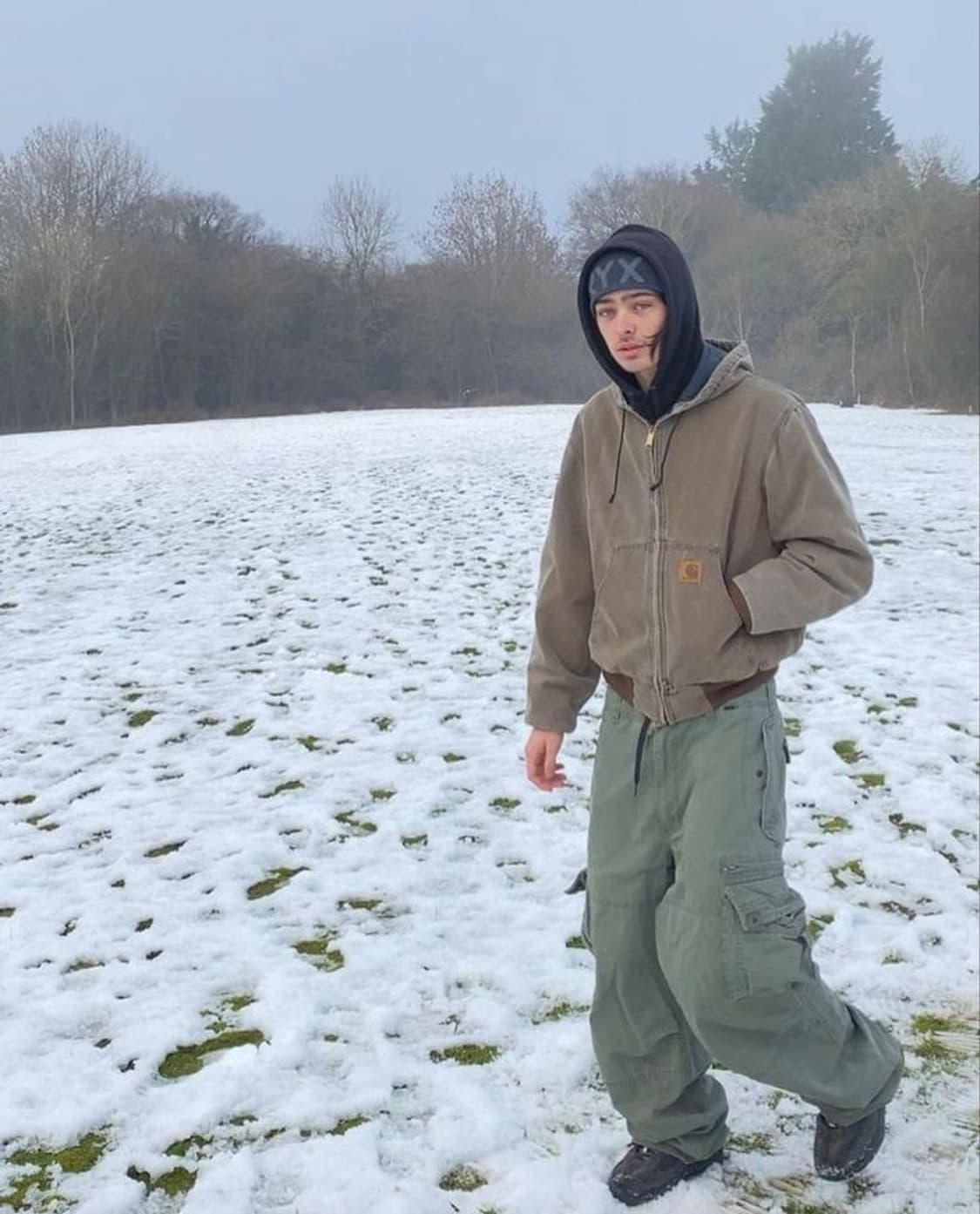 (L) 칼하트 덕 액티브 후드자켓 J68 CHT 체스트넛 상품이미지10