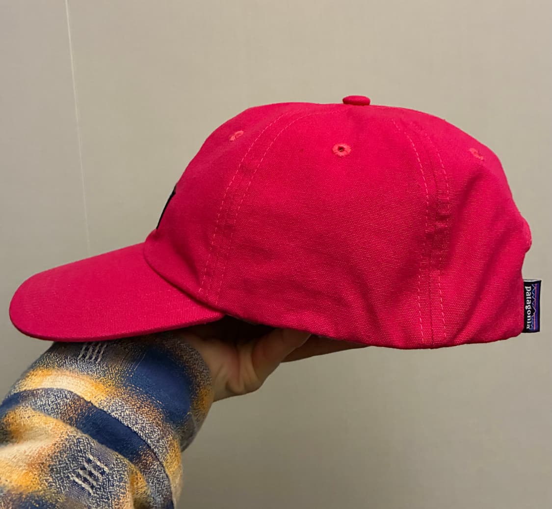 (F)파타고니아 p-6 레이블 트레드 라벨 볼캡 모자 핫핑크 상품이미지3