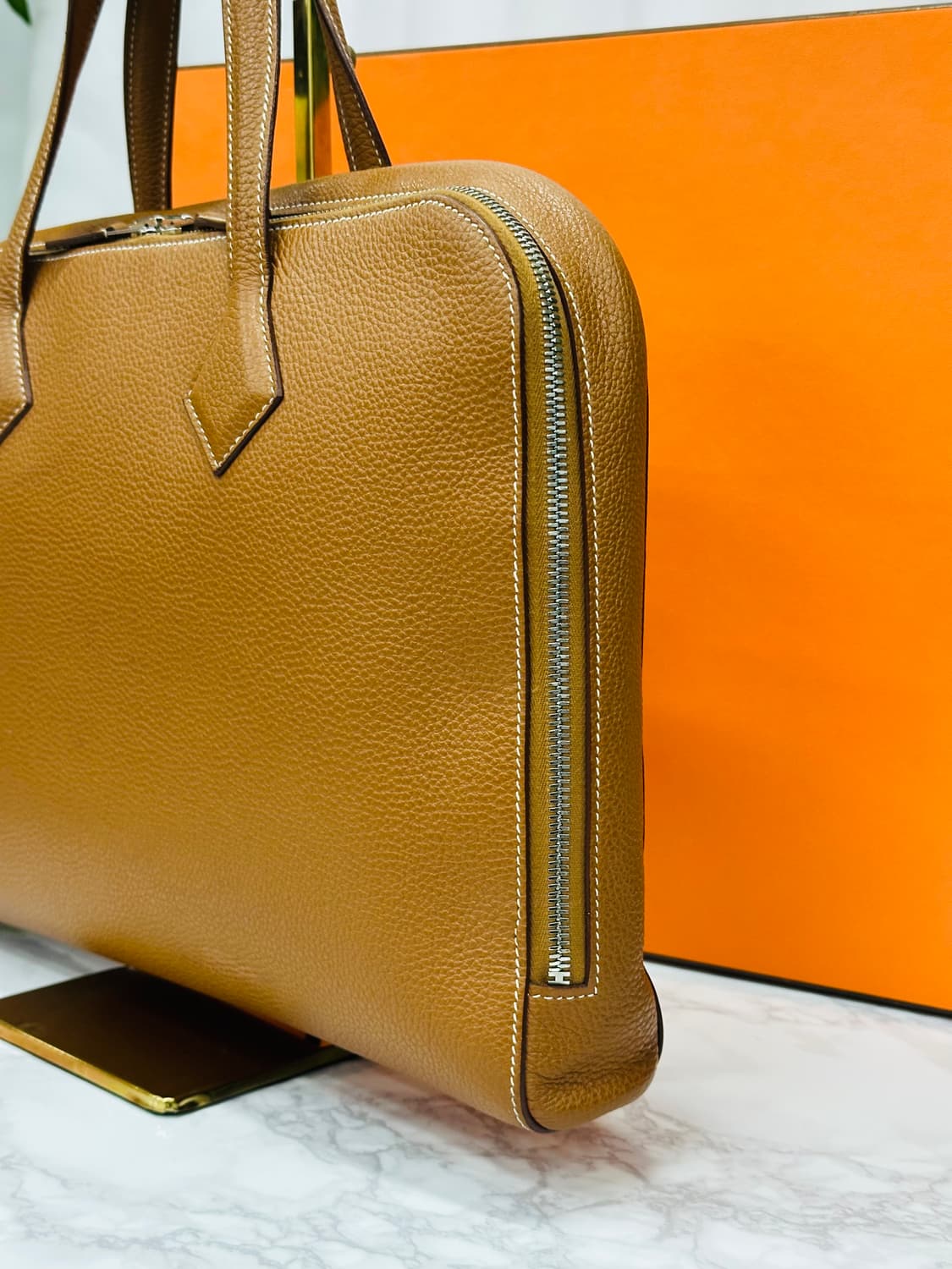 [정품] 에르메스 빅토리아 라이트 카멜골드 U각인 상품이미지5