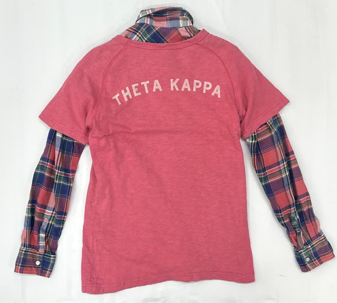 팝갸루 체크 반팔 코디세트 하구미 그런지 레이어드 일본 빈티지 상품이미지3