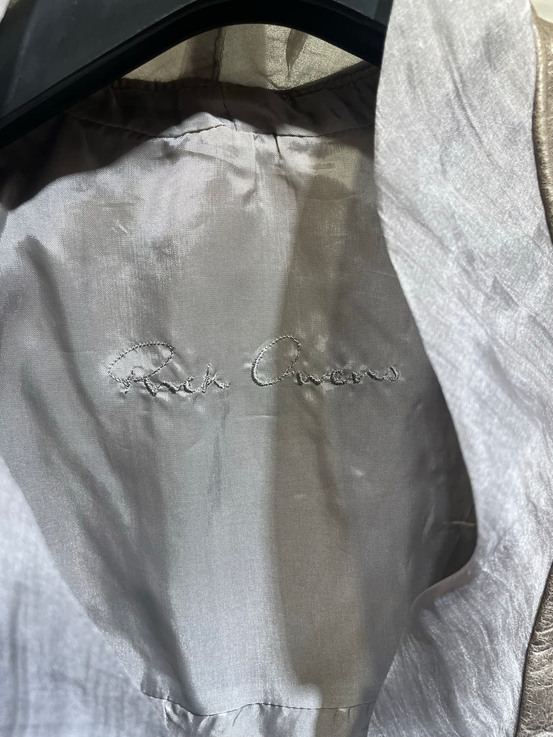 Rick Owens 2010 Sheepskin Silk Jacket 상품이미지9