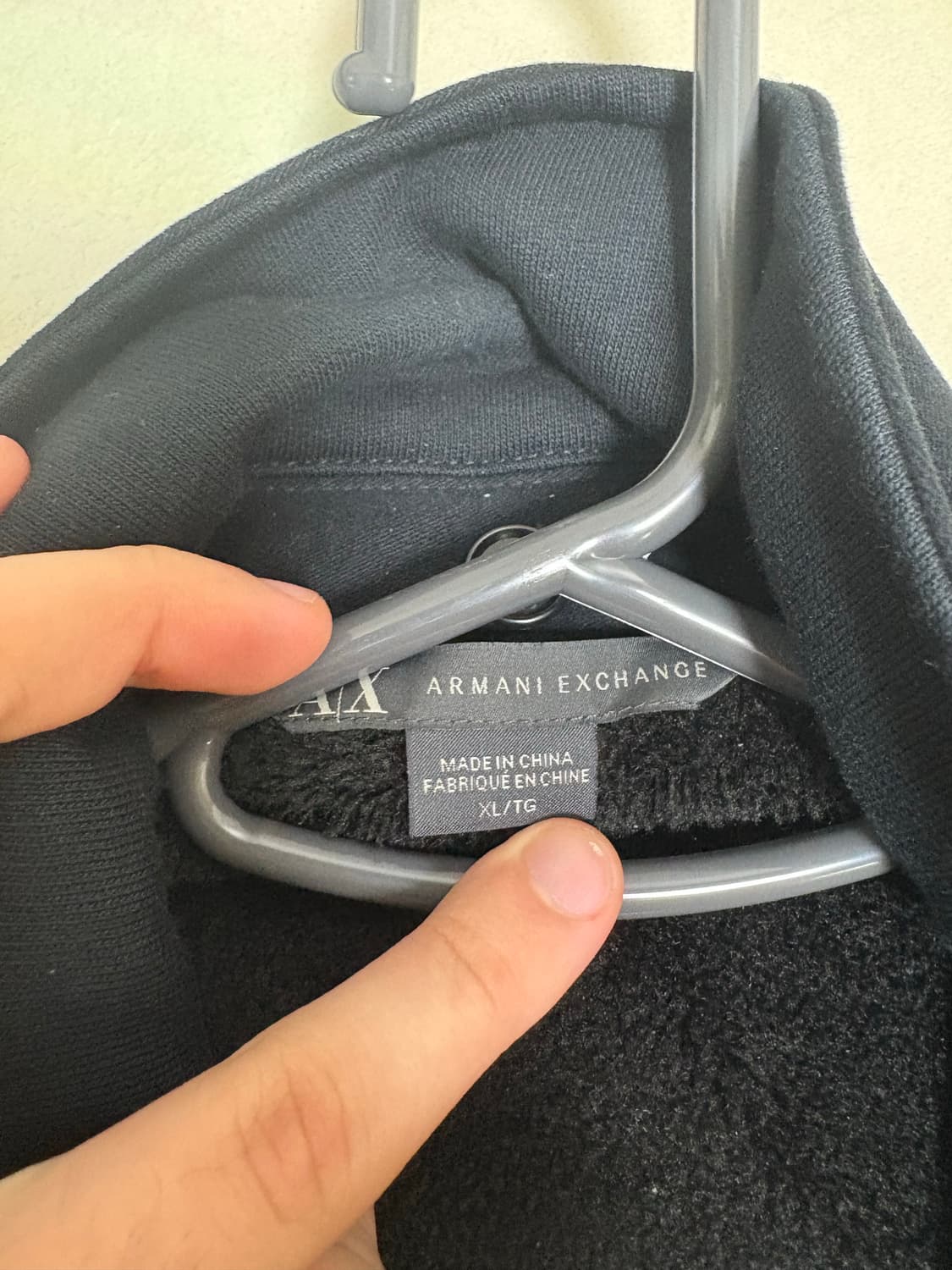 알마니 비대칭 사선 집업 상품이미지5