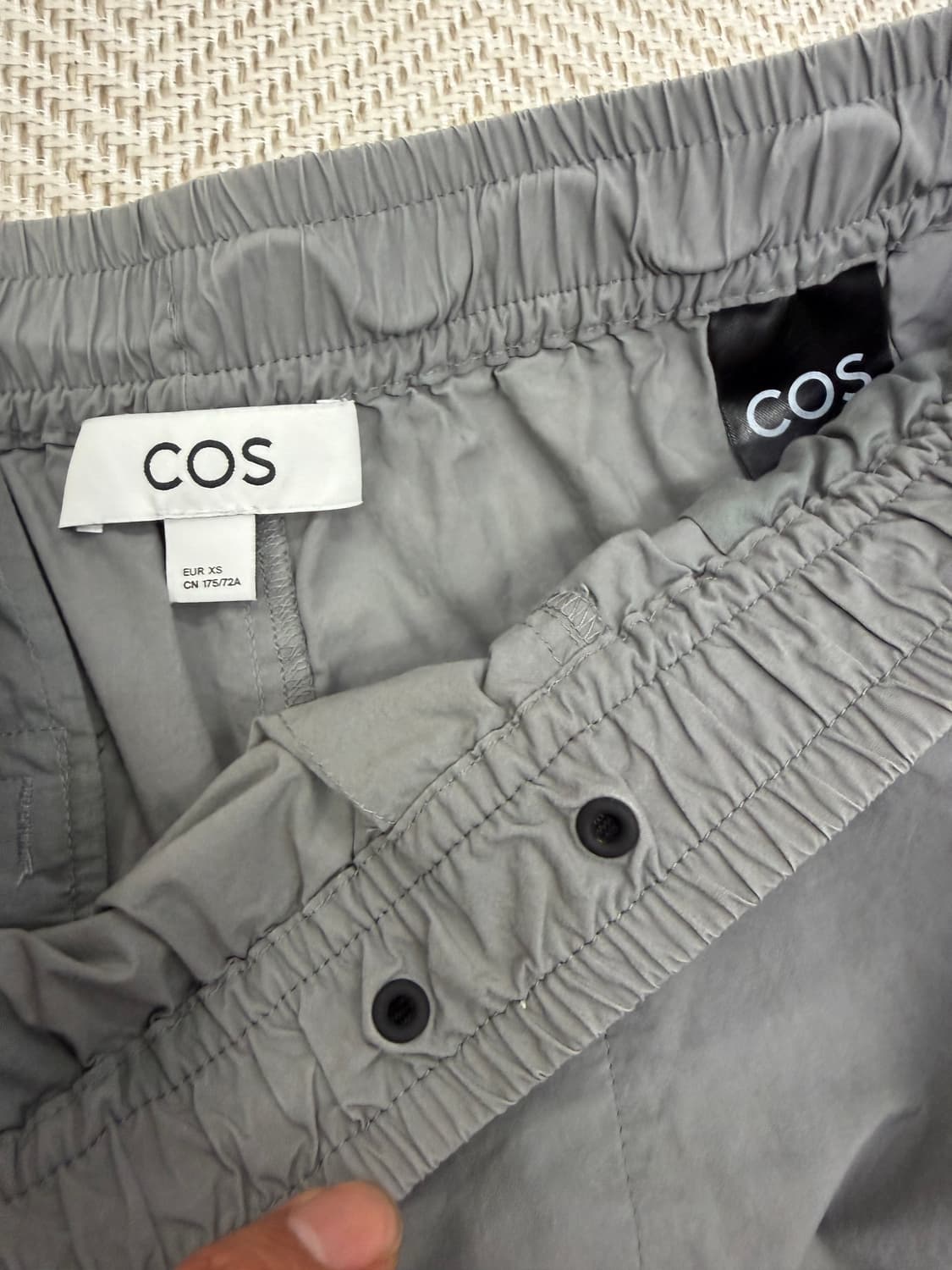 정품) COS 코스 그레이 밴딩 트레이닝 팬츠 XS 상품이미지7