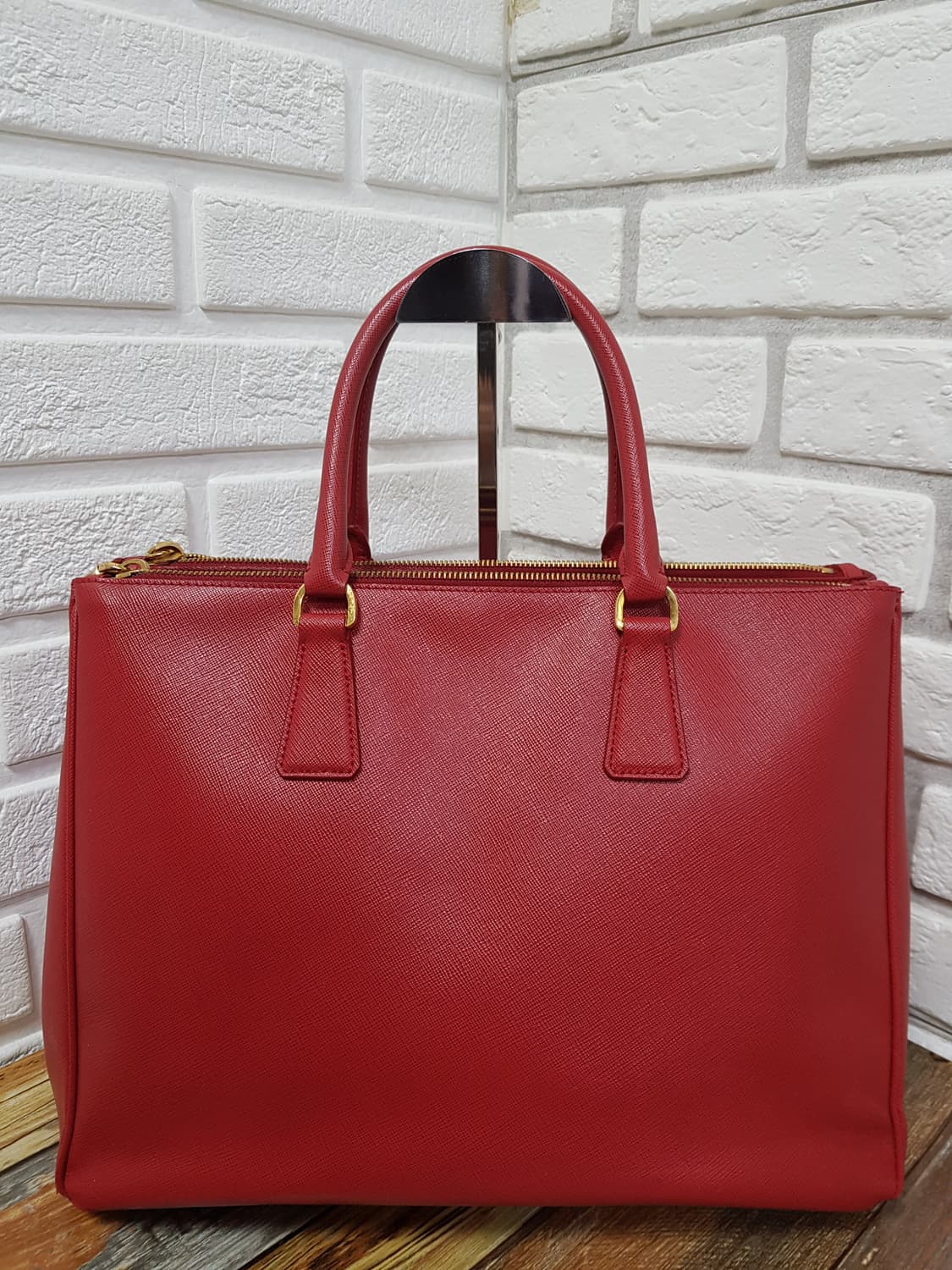 [정품] 프라다 사피아노 럭스 토트백 레드 상품이미지3