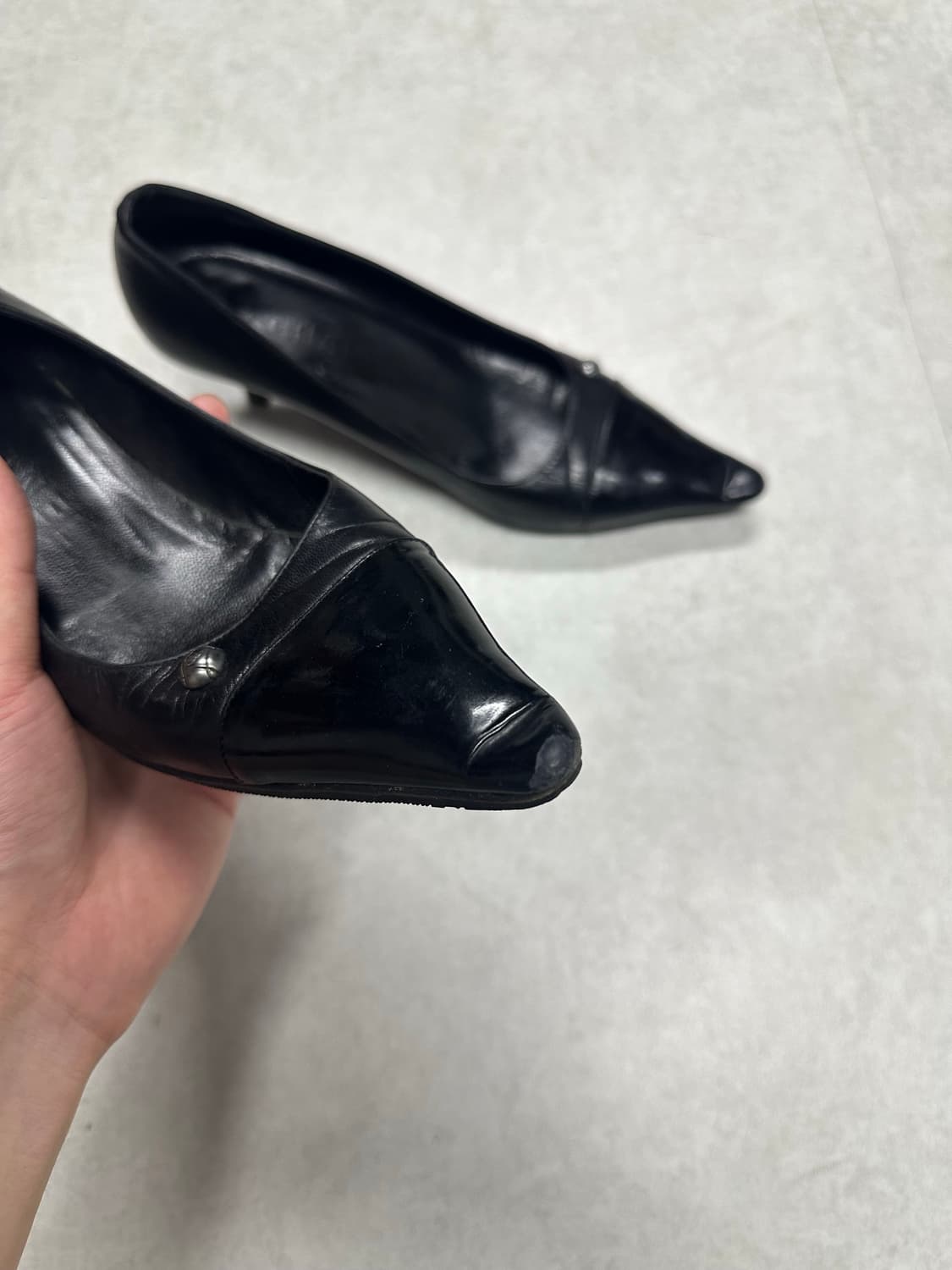 빈티지 샤넬 포인티드 토 힐 상품이미지6