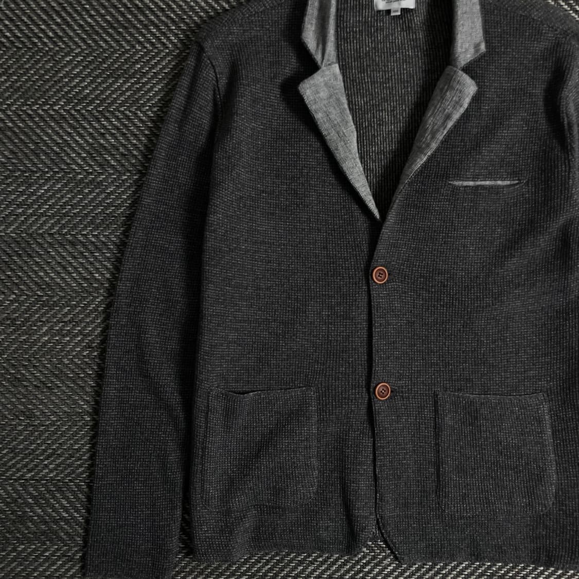 시리즈 미니멀 카라넥 니트 자켓o 3181 상품이미지3