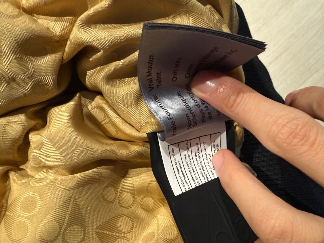 무스너클 발라스틱 붐버 블랙 패딩 금장 상품이미지5