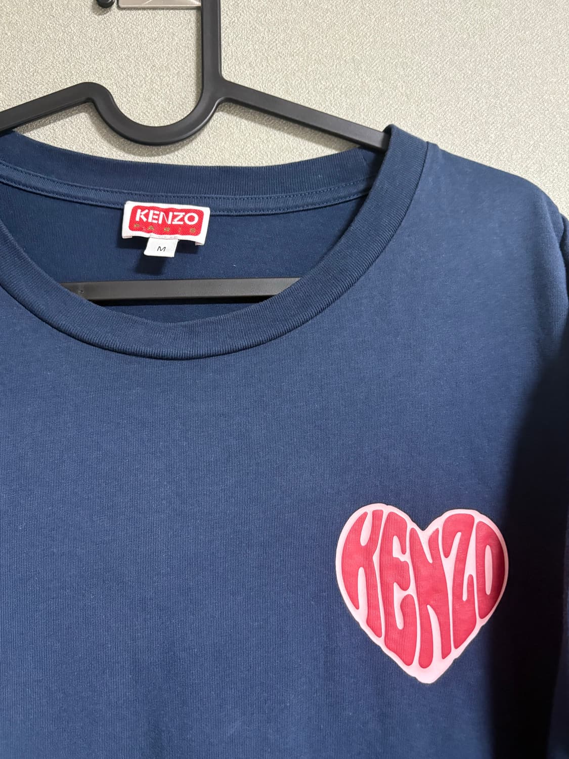 겐조 하트 오버사이즈 티셔츠 미드나잇 블루 상품이미지2