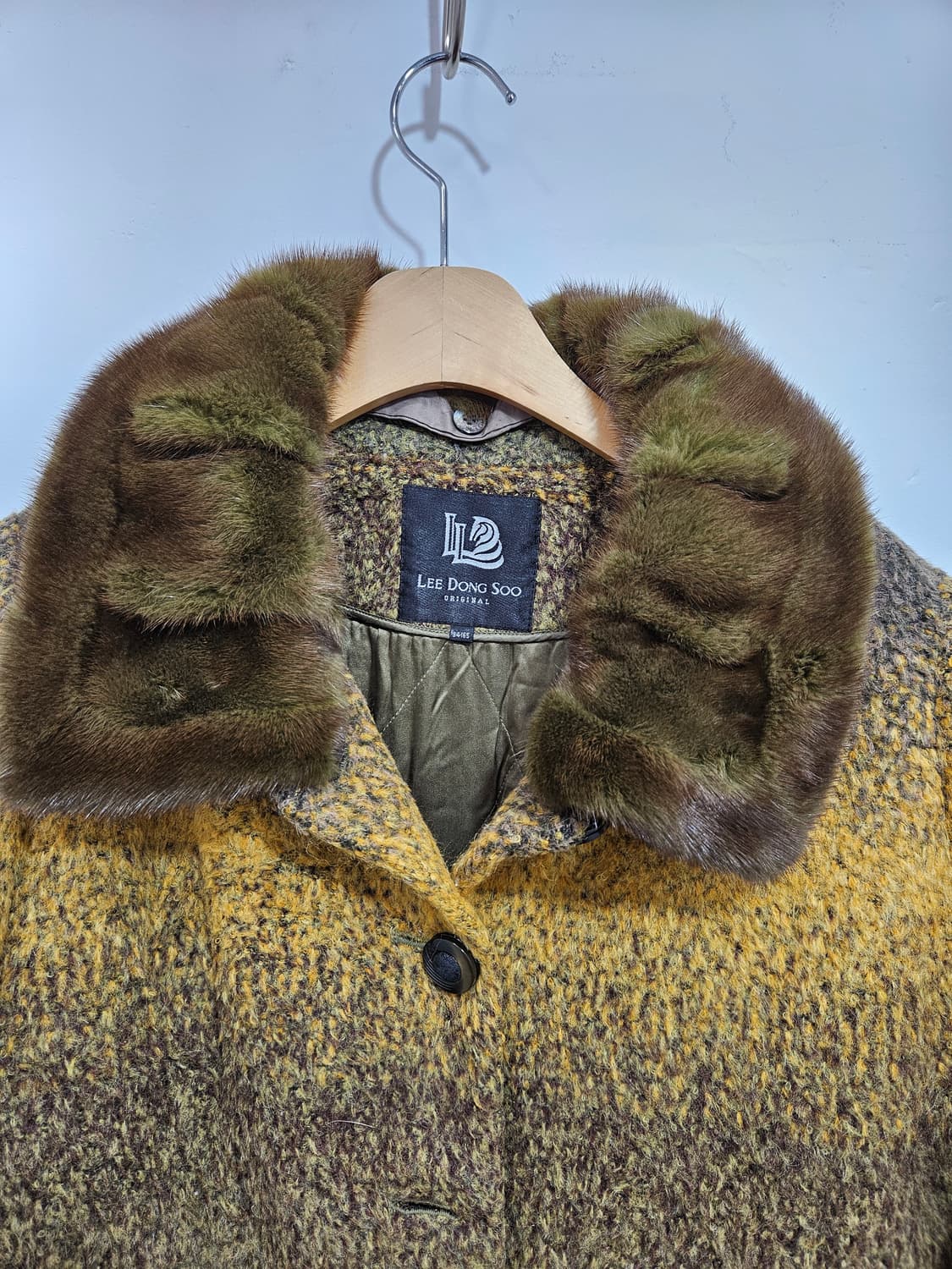 이동수 오리지널 밍크퍼 카라 울 롱코트 상품이미지2