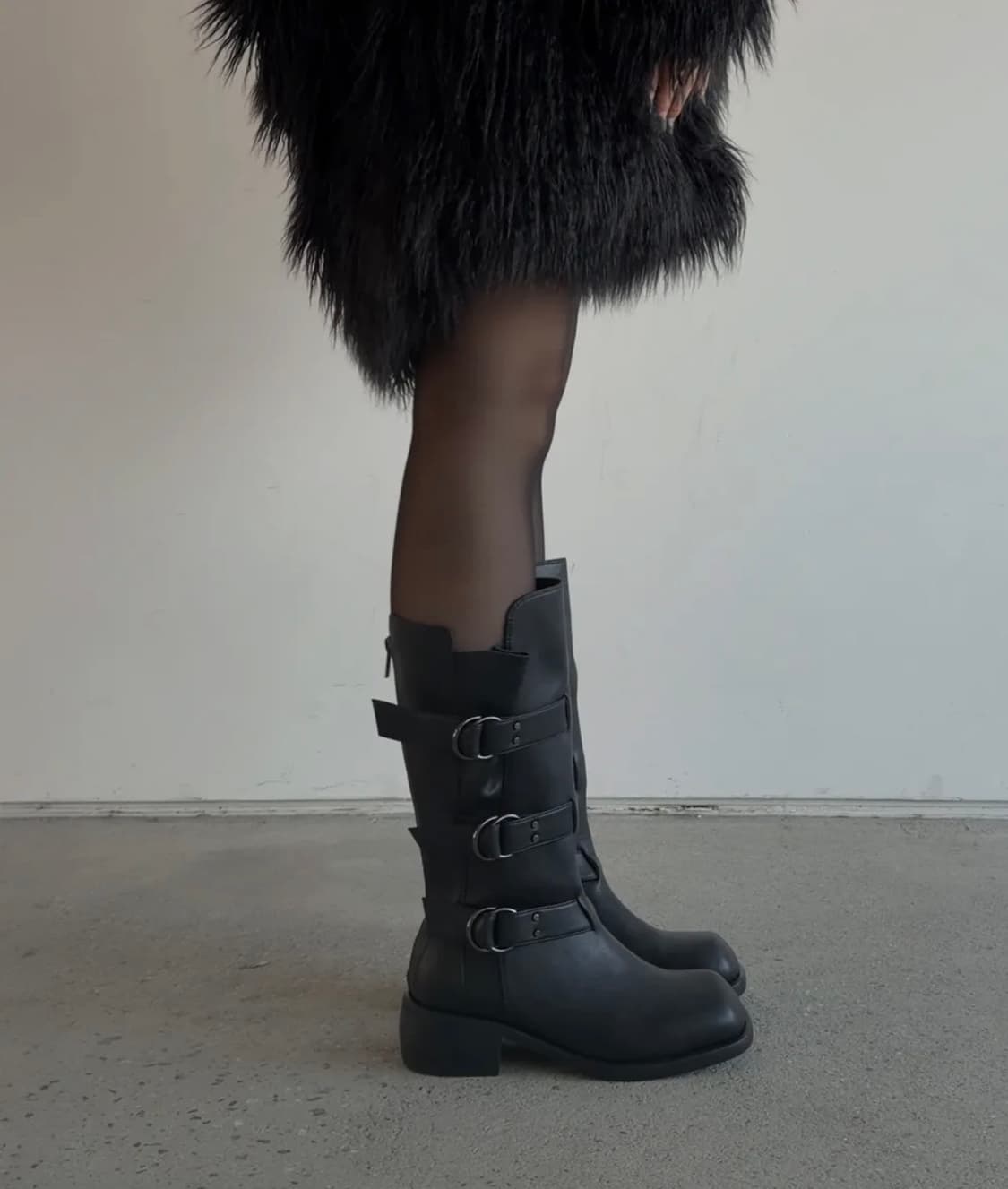 이크닉 000 3-buckle biker boots 부츠 상품이미지3
