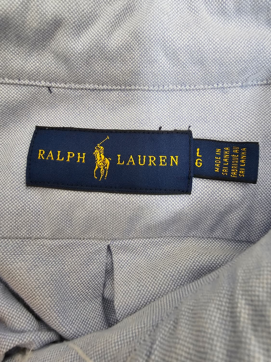 폴로 랄프로렌 옥스포드 셔츠 하늘색 L 상품이미지3