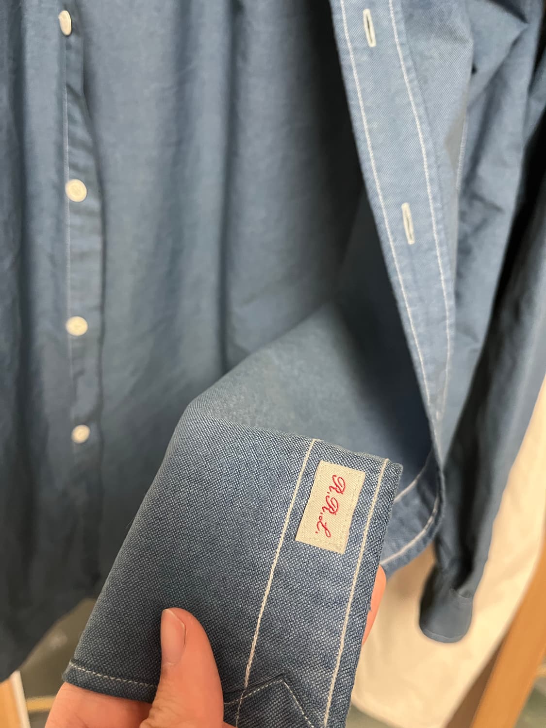 RRL 더블알엘 버튼다운 워크 셔츠 M 상품이미지3