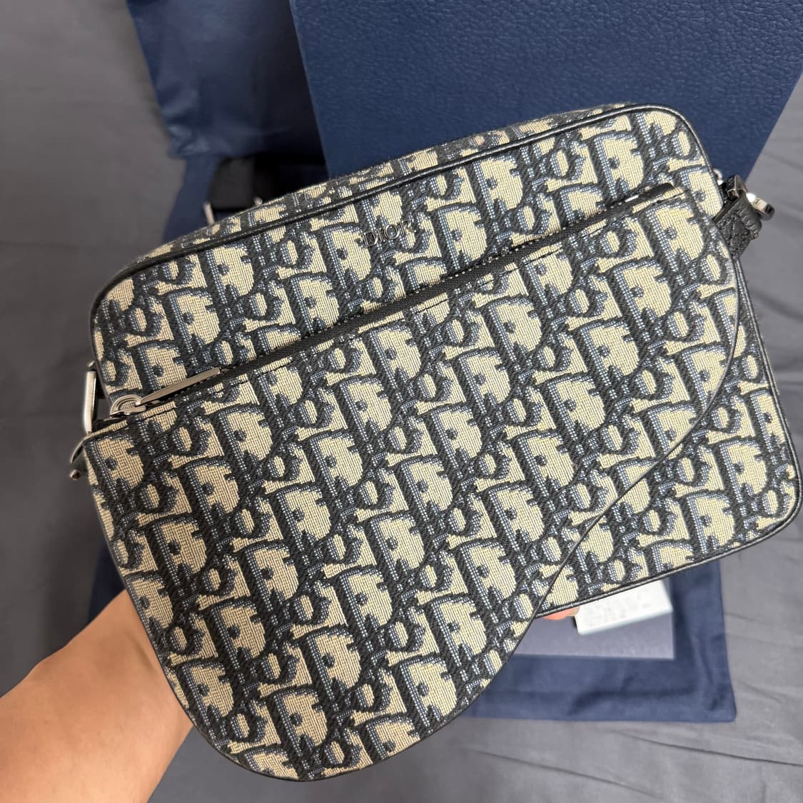 [새상품급.풀구성] 디올 오블리크 트리플 새들 크로스백 상품이미지2