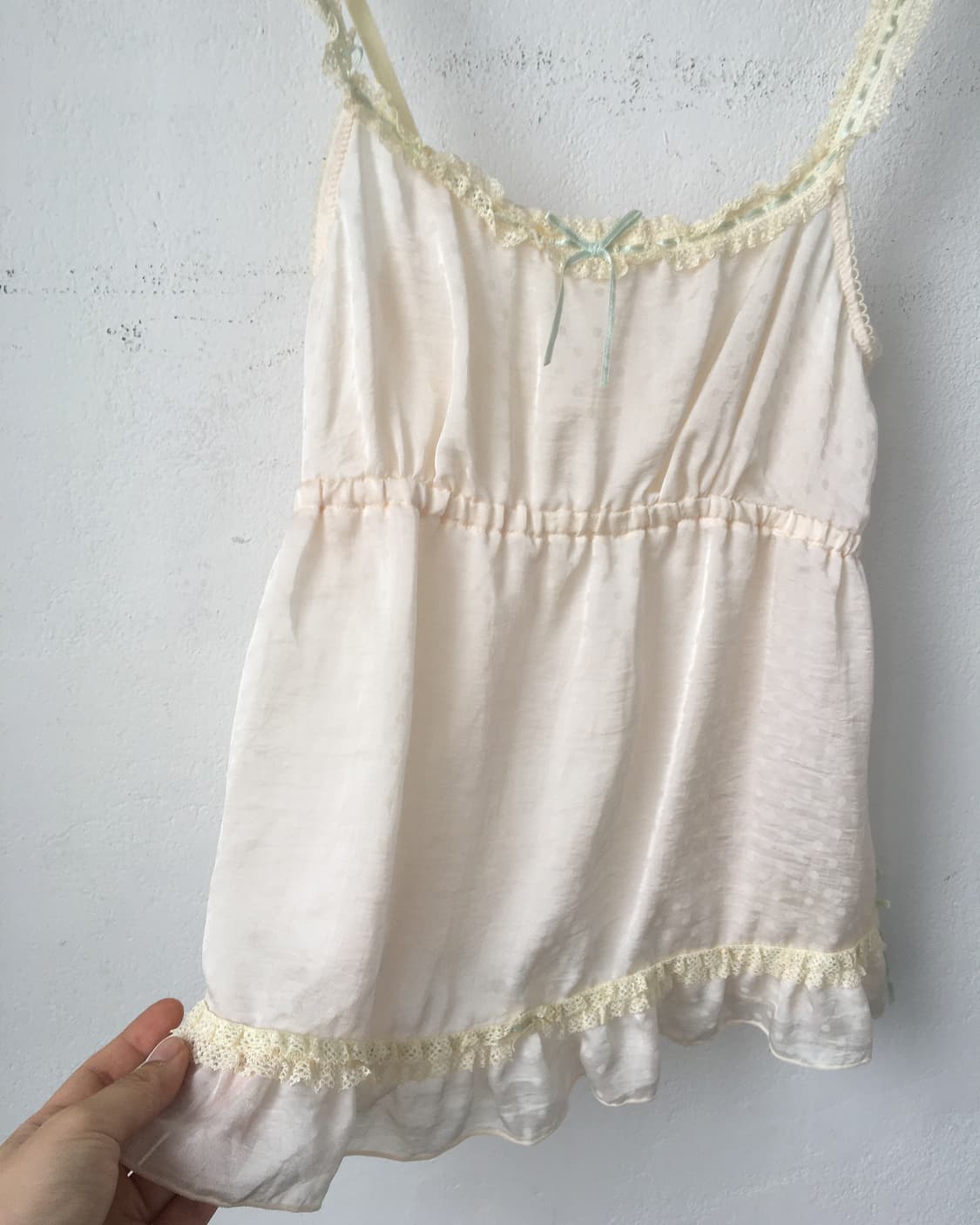 Frill point dot pattern sleeveless 상품이미지2