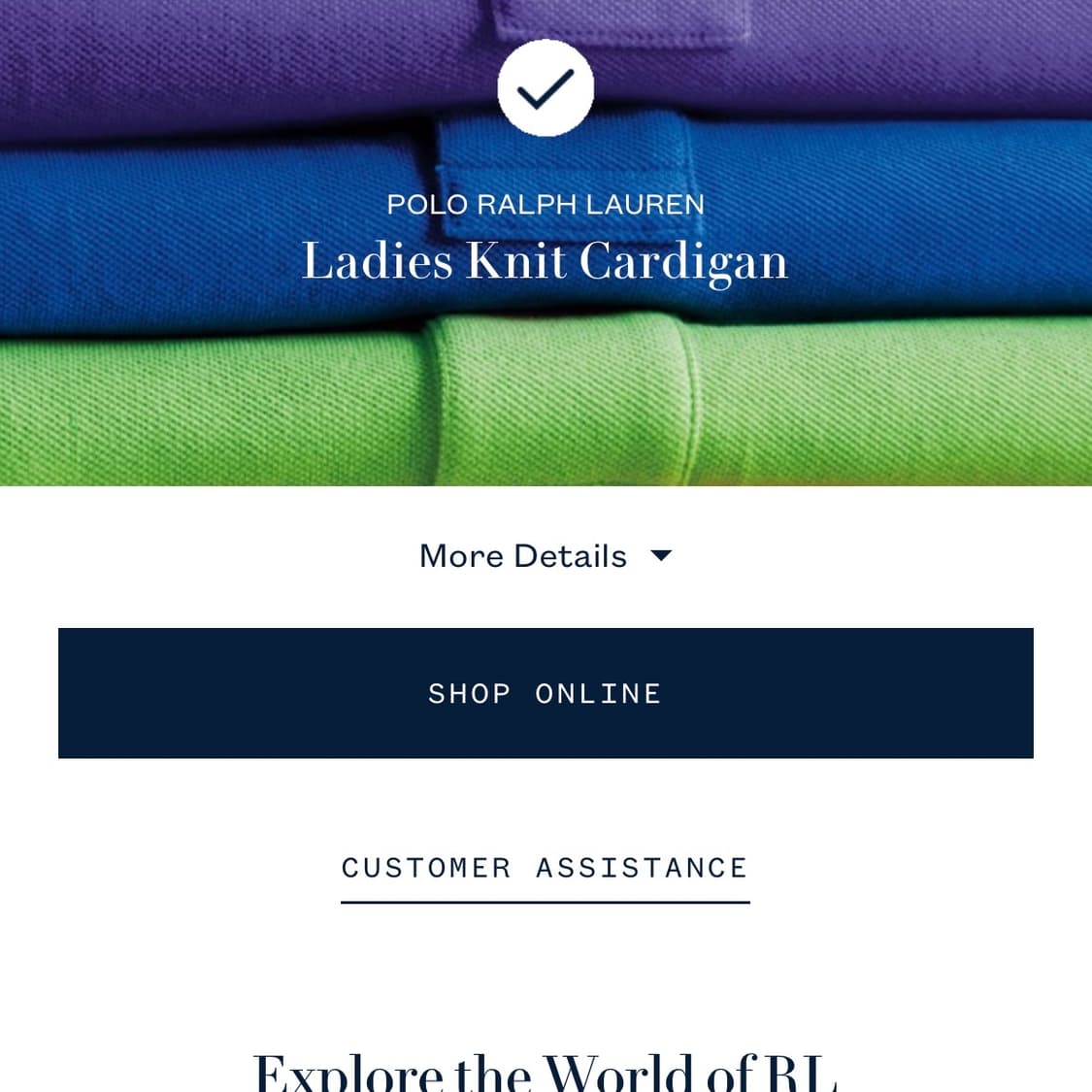 폴로 랄프로렌 피마코튼 유넥 가디건 상품이미지7