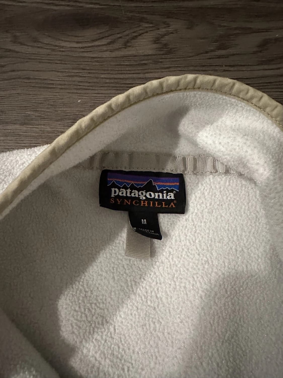 00s 파타고니아 신칠라 스냅-T 화이트/베이지 상품이미지3