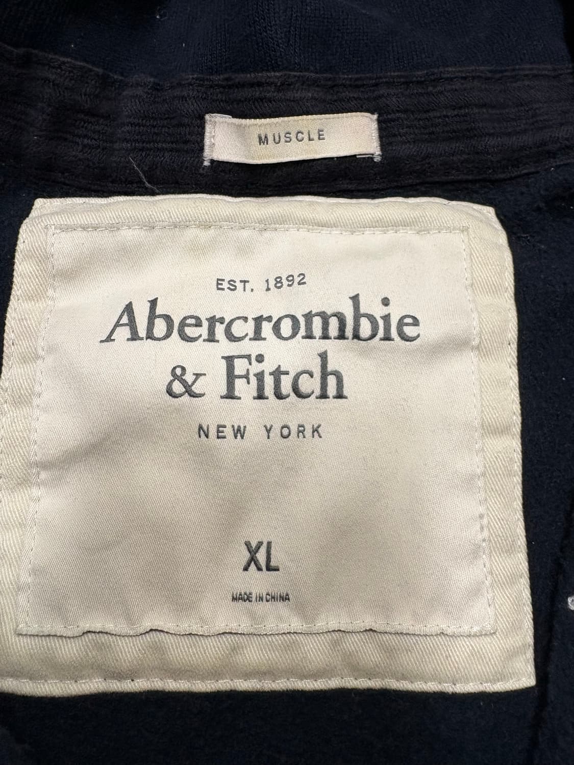 아베크롬비 후드집업 네이비 xl 상품이미지2