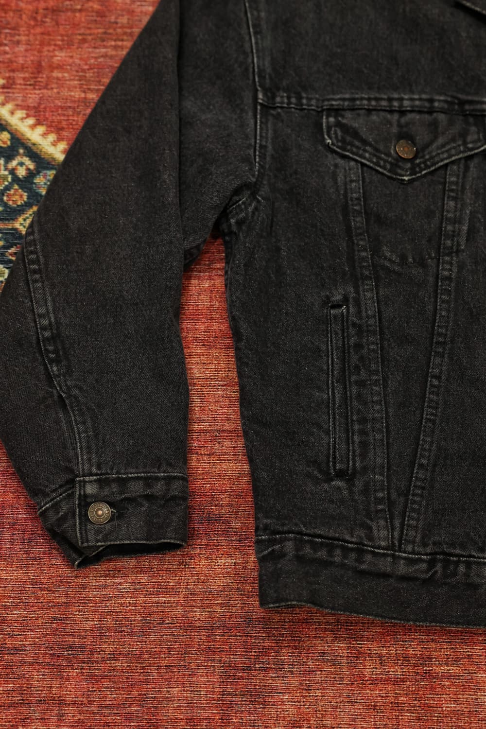 80s 빈티지 리바이스 흑청 트러커자켓 판매 상품이미지2