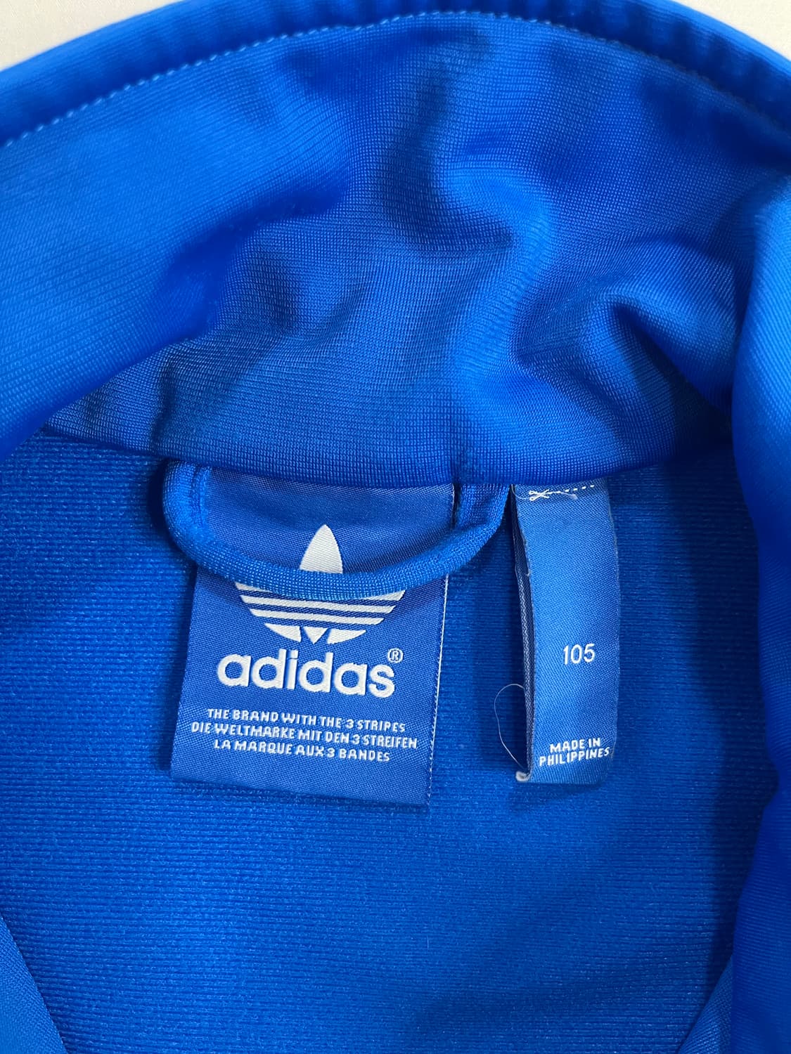 아디다스 파이어버드 빅로고 블루 져지 상품이미지5