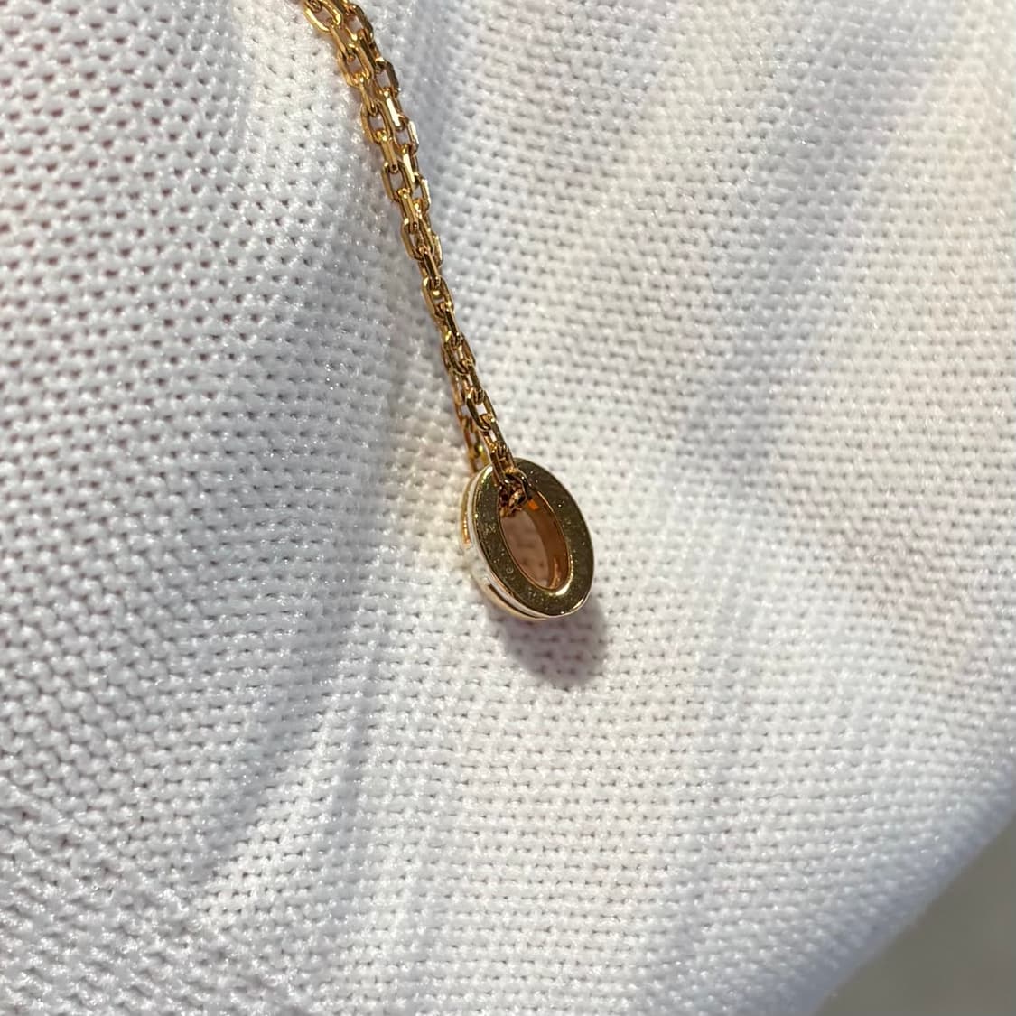 A+ MINI사이즈 에르메스 팝아슈 목걸이 화이트&골드 (박스/더스트) 상품이미지4