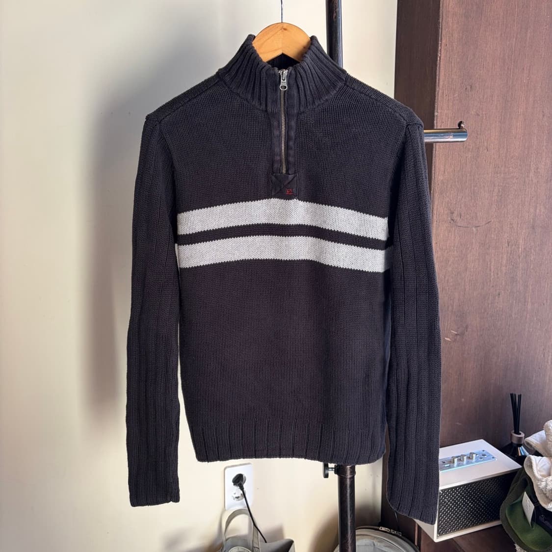15283 - 폴로 랄프로렌 스트라이프 반집업 니트 상품이미지2