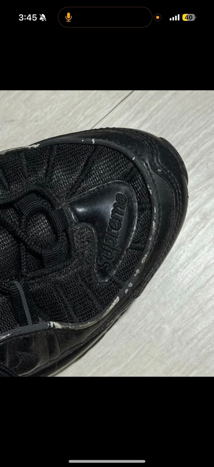 [275] 나이키 x 슈프림 에어맥스 98 블랙 상품이미지3