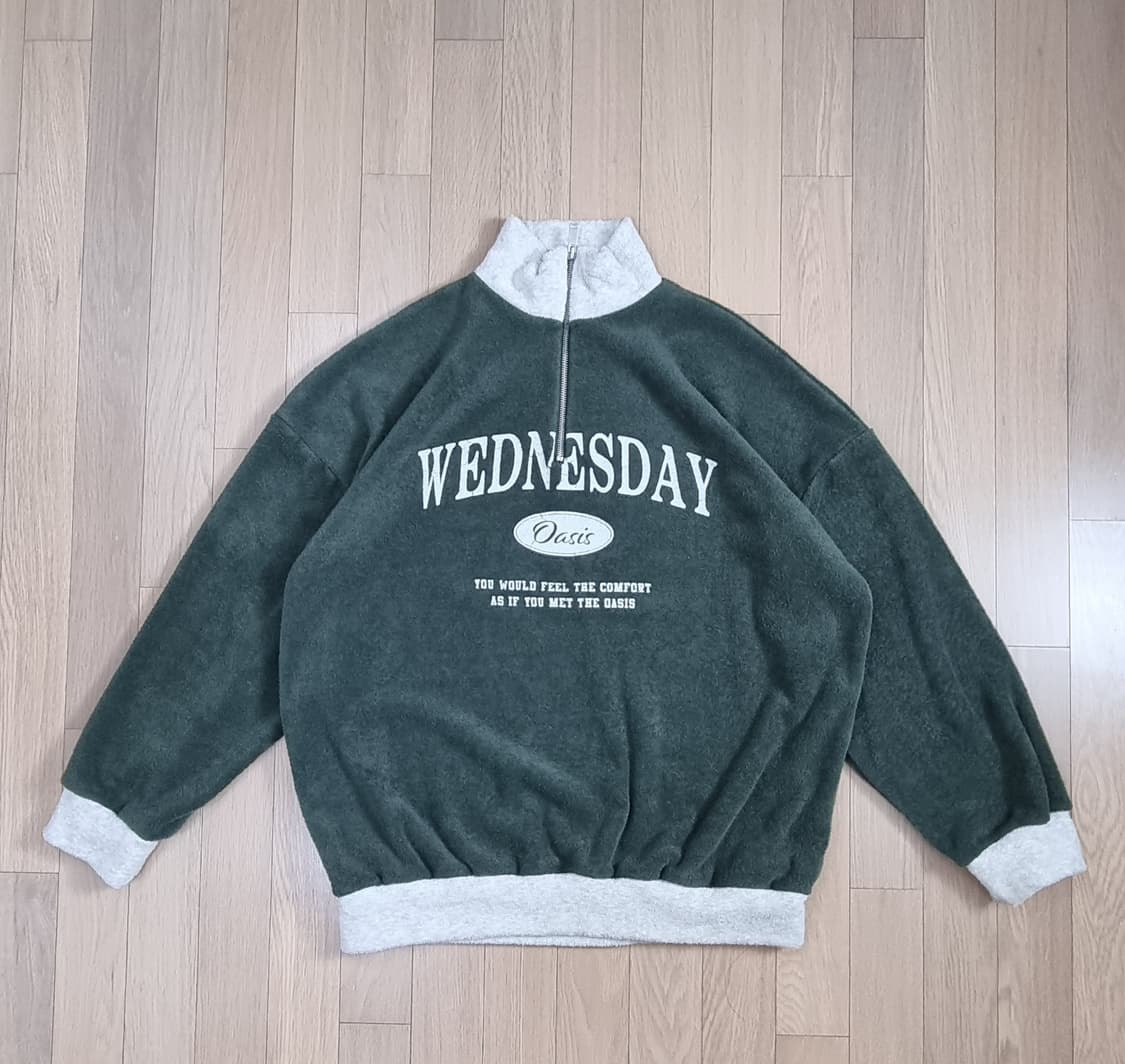 웬즈데이오하시스 테리기모 하프 집업 M _ 공용,남성 상품이미지2